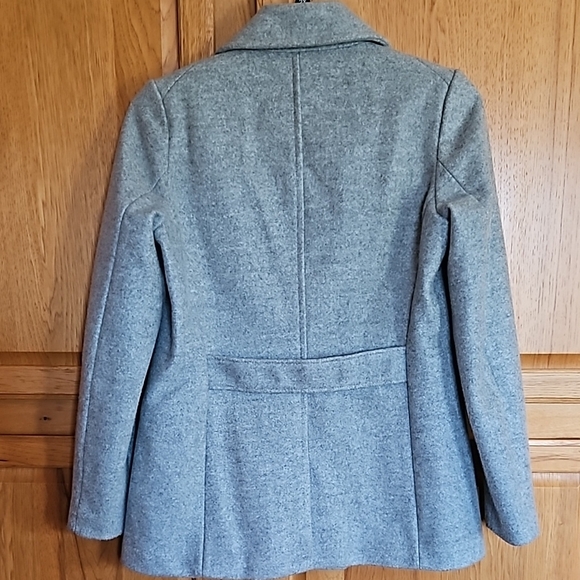 Old Navy Woman's Gray Double Breasted Wool Pea Coat. Sz: M - Picture 3 of 7